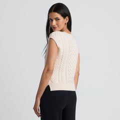 Women's Cable Vest Sweater