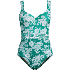 Women's Plus Size SlenderSuit Belted Sweetheart One Piece