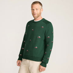 Men's Long Sleeve Drifter Holiday Roads Crewneck Sweater