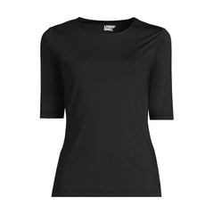 Women's Petite SunShade UPF 50 Elbow Sleeve Rash Guard Swim Tee