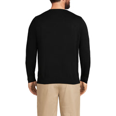 Men's Big Fine Gauge Cotton Crew Neck Sweater