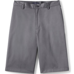 School Uniform Men's 11" Plain Front Blend Chino Shorts