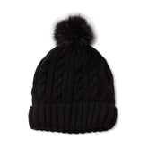 Kids Fleece Lined Pom Hat