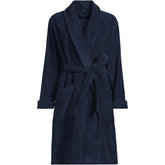 Women's Plus Size Soft Terry Long Sleeve Knee Length Robe