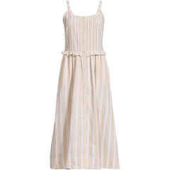 Women's Petite Linen Blend Pintuck Tank Midi Dress