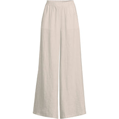 Women's Tall Linen High Rise Palazzo Pants - Set Bottom