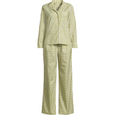 Women's Tall Cotton Poplin 2 Piece Pajama Set - Long Sleeve Top and Pants