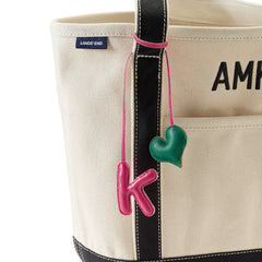 Letter K Faux Leather Bag Charm