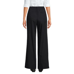 Women's High Rise Crisp Poplin Chino Wide Leg Pants