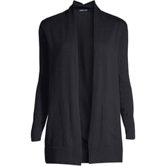 Women's Plus Size Long Sleeve Open Long Cardigan Sweater