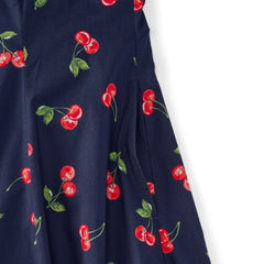 Women's Princess Seamed Cotton Poplin Midi Dress