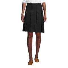 Women's Box Pleat Skirt Above the Knee