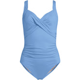 Women's Plus Size Sweetheart Underwire Wrap One Piece Swimsuit