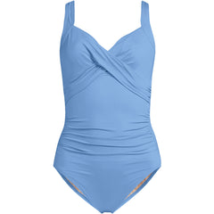 Women's Plus Size Sweetheart Underwire Wrap One Piece Swimsuit