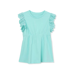 Girls Short Sleeve Peplum Top
