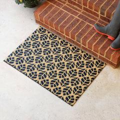 Matterly Neighburly Doormat Linear Leaf