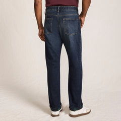 Men's Stretch Comfort Waist Easy Classic Fit Flannel Lined Jean