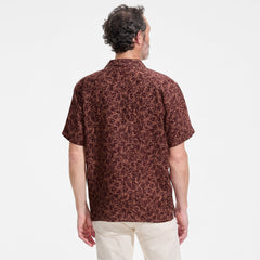 Men's Short Sleeve Linen Hawaiian Camp Collar Shirt