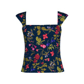 Women's Petite Square Neck Underwire Tankini Top