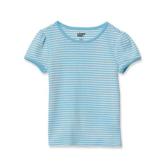 Girls Short Sleeve Pointelle Knit Tee