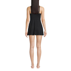 Women's DD-Cup Chlorine Resistant Tulip Wrap Swim Dress One Piece Swimsuit