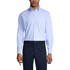 Men's Long Sleeve Solid Oxford Dress Shirt