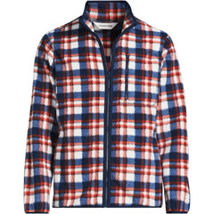 Men's Print Full Zip Sherpa Fleece Jacket