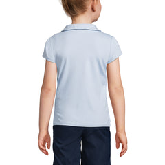 Girls Short Sleeve Peter Pan Collar Polo Shirt