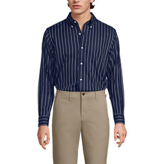 Men's Tall No Iron Supima Cotton Pinpoint Buttondown Collar Dress Shirt