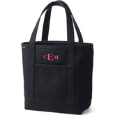 Medium 5 Pocket Open Top Canvas Tote Bag