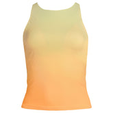 Women's Long Tugless High Neck Strappy Back Tankini Swimsuit Top
