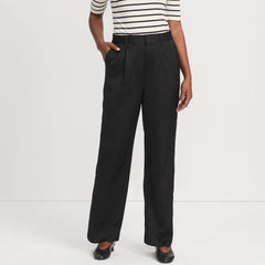 Women's Satin Elastic Back Wide Leg Pants