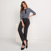 Women's Petite Recycled Denim High Rise Straight Leg Jeans
