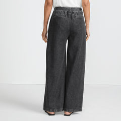 Women's High Ridge Twill Pull On Pleated Wide Leg Pants