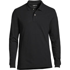 Men's Big Long Sleeve Classic Mesh Polo Shirt