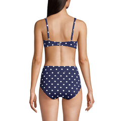 Women's Chlorine Resistant Twist Front Underwire Bikini Swimsuit Top
