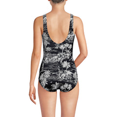 Women's Petite Tugless Low Leg One Piece Swimsuit