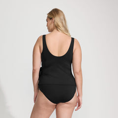 Women's Plus Size Side Tie Tankini Top