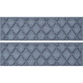 Matterly 8.5" x 30" Argyle Waterhog Stair Treads - Set of 4