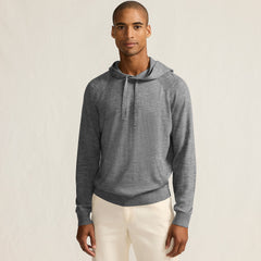 Men's Long Sleeve Washable Merino Pullover Hoodie