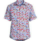 Men's Big Traditional Fit Short Sleeve Linen Shirt