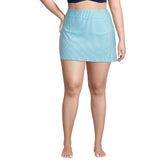 Women's Plus Size Chlorine Resistant Swim Skirt Swim Bottoms Seersucker