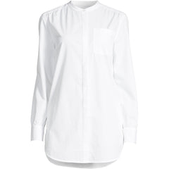 Women's Petite Cotton A-Line Long Sleeve Tunic Top