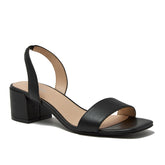 Women's Essential Leather Block Heel Sandals