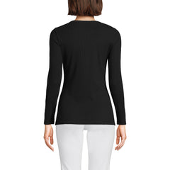 Women's Tall Long Sleeve Micro Rib T-Shirt