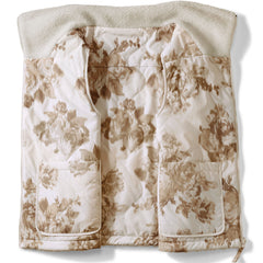 Women's Plus Size Sherpa Fleece Reversible Mixed Media Vest