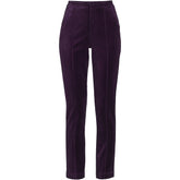 Women's Plus Size Velvet High Rise Pintuck Pencil Ankle Pants