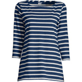 Women's 3/4 Sleeve Heavyweight Jersey Boatneck Tunic