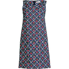 Women's Petite Linen Shift Above the Knee Dress