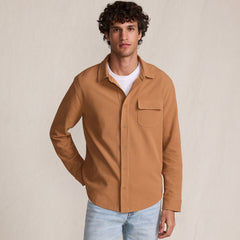 Men's Long Sleeve Knit Workwear Waffle Shirt